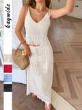 Dili Vacation Leisure Wind Sling Seaside Atmosphere Two Sets Of Women's Clothing 2025 Spring And Summer Explosion
