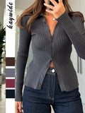 Dili Casual Simple Solid Long-Sleeved Shirt Wool Women's Clothing 2025 Autumn And Winter