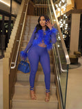 New Sexy Hottie Solid Color Fashion Hair Collar Trend With Tight Elastic Trouser Cover