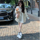French Long-Sleeved Bubble-Sleeved Dress Women's Dress 2025 Early Autumn New Shirt Doll Skirt Short Skirt