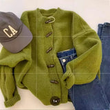 Early Autumn Knitted Shirt Coat Women's Spring And Autumn Loose Lazy High Sense 2025 New Top Retro Sweater Thick