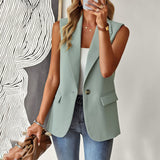 Dili Suit Jacket Woman 2025 Spring And Summer Loose Temperament Commute Sleeveless Suit Vest