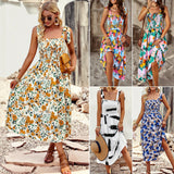 Dili Independent Sling Short-Sleeved Dress 2025 Spring And Summer Temperament Elegant High Waist Thin