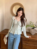 Green Thin Sunscreen Hooded Women's New Bow Tie Strap Sling Vest Two-Piece Set In Summer 2026