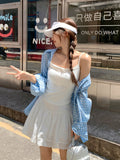 Spice Lace Splicing With Chest Cushions Of The Beauty Back Sling Woman 2026 Summer New Commute Wearing A Solid Inside Cloth