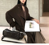 Great-Looking Wind Coat Women's 2025 New Autumn Thin Autumn Long Coat Southeast Asia