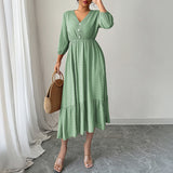 Dili Casual Holiday Fashion With Long Skirt Dress Women's Dress 2025 Autumn And Winter