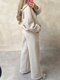 Dili Sports Wind Long-Sleeved Jacket Solid Color Long Pants Set Women's 2025 Autumn And Winter