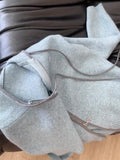 Lazy Blue Double Zipper Hooded Sweater Jacket Woman 2025 Korean Loose Soft Glutinous Outside Knitted Shirt