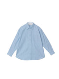 The New Shirt Is Simple To Wear A Blue Striped Fake Two Shirt Femininity Tops