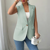 Dili Elegant Temperament Sleeveless Vest Commute Small Suit Women's Dress 2025 Summer