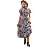 Dili Independent Research And Development Of Large Swing Dress 2025 Spring And Summer Repair Waist Thin Dress Women Fashion
