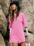 Explosion Hot Sales Jump-Suited Trousers Loose Pocket Jumpsuit Sexy Women's Casual Sportswear