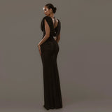 2025 Quash New Fashion Design Tight Body Slim Dress Temperament Sexy Bag Hip Dress