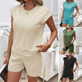 Dili 2025 Spring/Summer Macaron Leisure Outdoor Home Short Sweater Two-Songs