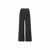 The New Spring With Writer's Set Aer Gas Field Full Open TR Twill Texture Short Trench Coat Broad Leg Trousers