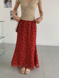 2026 Spring And Summer New Korean High-Rise Thin Single Special Crush Flower High Design Temperament Half-Dress Woman