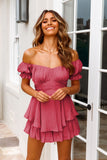 Exploding Cake Skirt Fashion Sexy One-Word Lantern Lotus Leaf Sleeve Casual Summer Women's Skirts