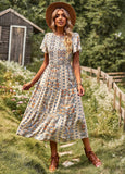 Dili Independent Research And Development Of Large Swing Dress 2025 Spring And Summer Repair Waist Thin Dress Women Fashion