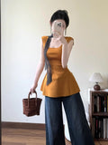 Beautiful Sling Vest Women's Summer Wear 2025 New Design Small Babes Sleeveless Waist Top
