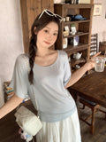 Pure Desire Unique High-End Chic Short-Sleeved T-Shirt 2026 Summer New Super Fire Age Loose Thin Top