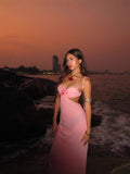 2025 Spring And Summer New Seaside Body Sex Pure Desire To Tie The Dress