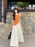 Summer Dress With A Complete Set Of Fashion Net Red Fried Street Small Man Salt System Wearing A Vest Top Broad Leg Pants Two Sets