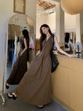 Seaside Holiday French Hanging Neck Sling Dress Women's Summer 2026 New Sexy Temperament Waist Dress