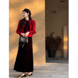 Gentle Style White Temperament Bow Tie Sweater Women Autumn And Winter Design Unique To The Knitted Shirt Inside The Top