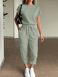 Dili Leisure Vacation Short-Sleeved T-Shirt Pants Two Sets Of Women's Clothing 2025 Autumn And Winter