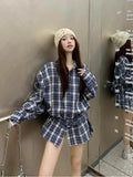Vintage Plao Collar Long-Sleeved Shirt Coat Women's Spring Design Sense Loose Shirt Mid-Long Open Shirt Top