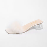 French Gentle Solid Color Simple Word Slippers 2025 New Fairy Style With Skirt Cool Slippers Large Women's Shoes