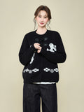 Fair Island Plus Thick Sweater Jacket 2026 Autumn Winter Lace Under The Bottom Shirt