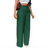 New Commuting High-Waisted Straight Trousers Straight Trousers Casual Suit Long Trousers Female