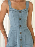 2025 New Sleeveless Mid-Long Dress Slings Bare Back Temperament Commuting Long Dress