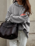 Dili Casual Simple Long-Sleeved Hoodie Wool Women's Clothing 2025 Autumn And Winter