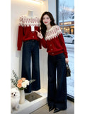 Vintage Fair Island Slim Thin Knitted Girl 2025 Autumn And Winter 2025 New High-End Feeling Short Loose Sweater