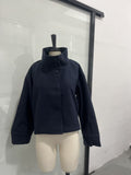 Exploding Fashion Temperament Elegant Buckle Collar Hair Jacket 2025 Women's Clothing Small Batch