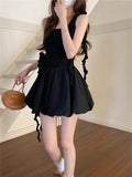 Small Scented Flowers Hanging Dress Women's Summer French Waist Buds Ponmp Short Skirt Beautiful Breasts