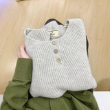 Simple Round Collar Knitted Vest Women 2025 Spring And Autumn New Temperament Can Be Folded Through The Shoulder Sweater Vest Outside