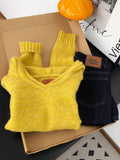 Korean Simple Gentle Hooded Knitted Sweater Women's Autumn And Winter Lazy Relaxation Casual Set Of Clothes