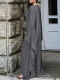 Dili Temperament Elegant Solid Color Long-Sleeved Dress Dress Dress Women's Dress 2025 Autumn And Winter