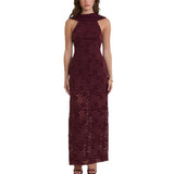 New Fashion Sexy Back-To-Back Temperament Sleeveless Lace-Up Dress In Autumn 2025
