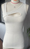 2025 Summer Incision Lady Waistlow Shirt Rib Sexy Hottie Basic Girl T-Shirt