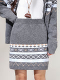 Autumn And Winter Wear Two Sets Of Fair Island Thick Sweater Coat Women 2026 High Waist Repair Knitted Ass Skirt