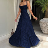 Dili Elegant Temperament Sling A Long Dress Dress Dress Women's 2025 Autumn And Winter