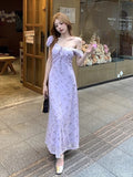 French Floral Short-Sleeved Dress Women 2026 Summer New Temperament To Show Thin Bubble Sleeve Tea Breaker Dress