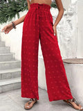 2025 New Casual Micro-Ball Loose To Take High Waists Of Leisure Pants Wide Leg Trousers Trousers Trousers Women