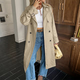 Dili Vacation Solid Color Long-Sleeved Coat Women's Clothing 2025 Autumn And Winter