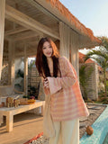 Relaxing Feeling Striped Long-Sleeved T-Shirt For Women 2026 Spring New Loose Lazy Chic Chic Tops